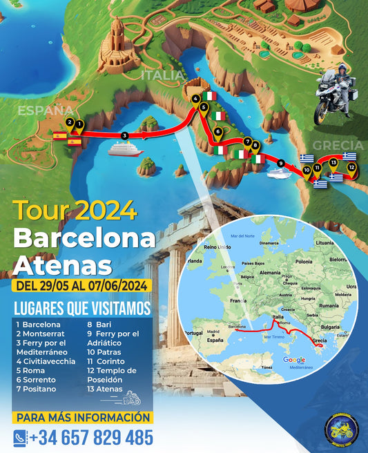 TOUR DE 10 DÍAS BARCELONA-ATENAS